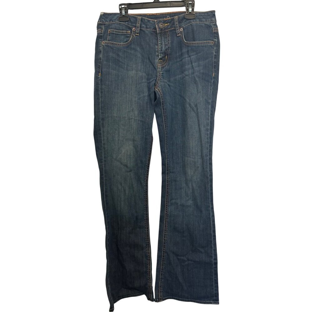 Buffalo David Bitton Womens Bootcut Jeans Size 29 Dark Wash Stretch Denim Blue